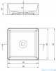 Deante Jasmin umywalka nablatowa kwadratowa 34,5x34,5 cm biała CDJ 6U3S